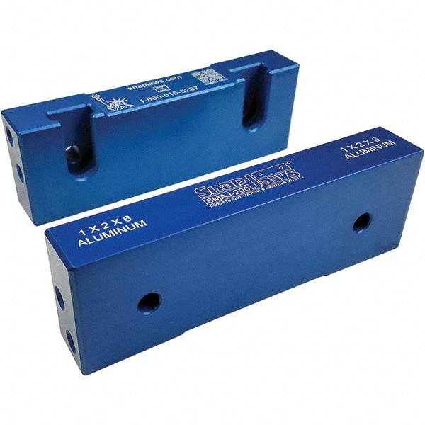 Snap Jaws 6MAJ-200 Vise Jaw 6.00" Wide, 2" High, 1.0000" Thick, Flat