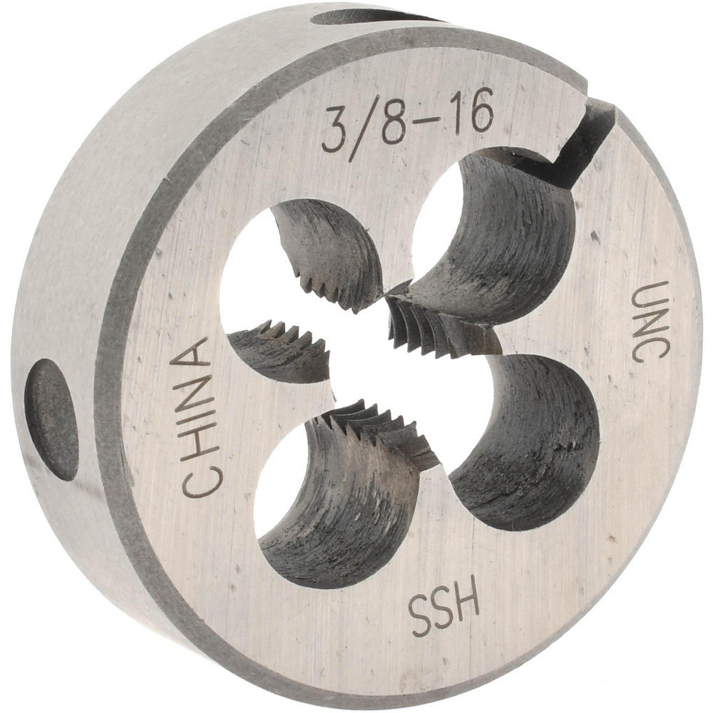 Value Collection 314-1248 Round Die 3/8-16, High Speed Steel