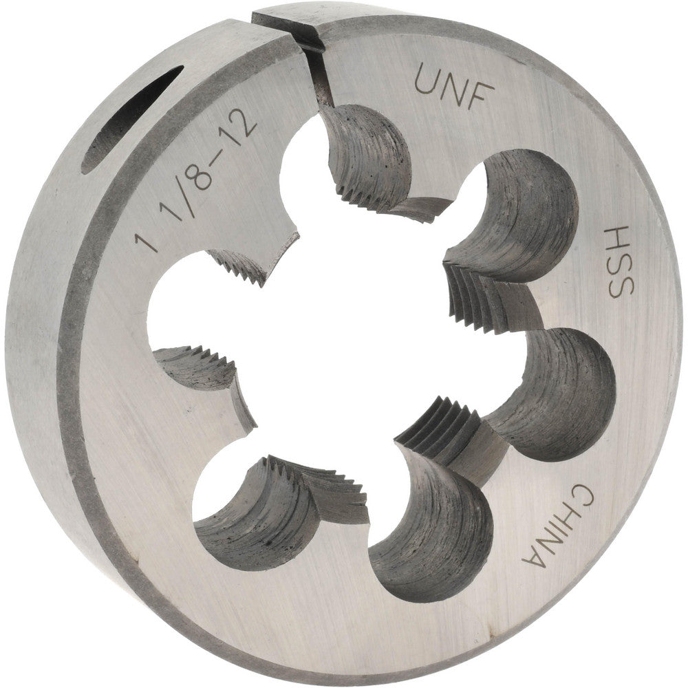 Value Collection 314-1482 Round Die 1-1/8-12, High Speed Steel