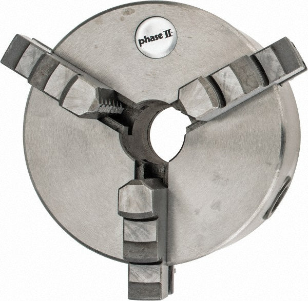 Phase II 559-112 Self-Centering Manual Lathe Chuck 3-Jaw, 5" Dia