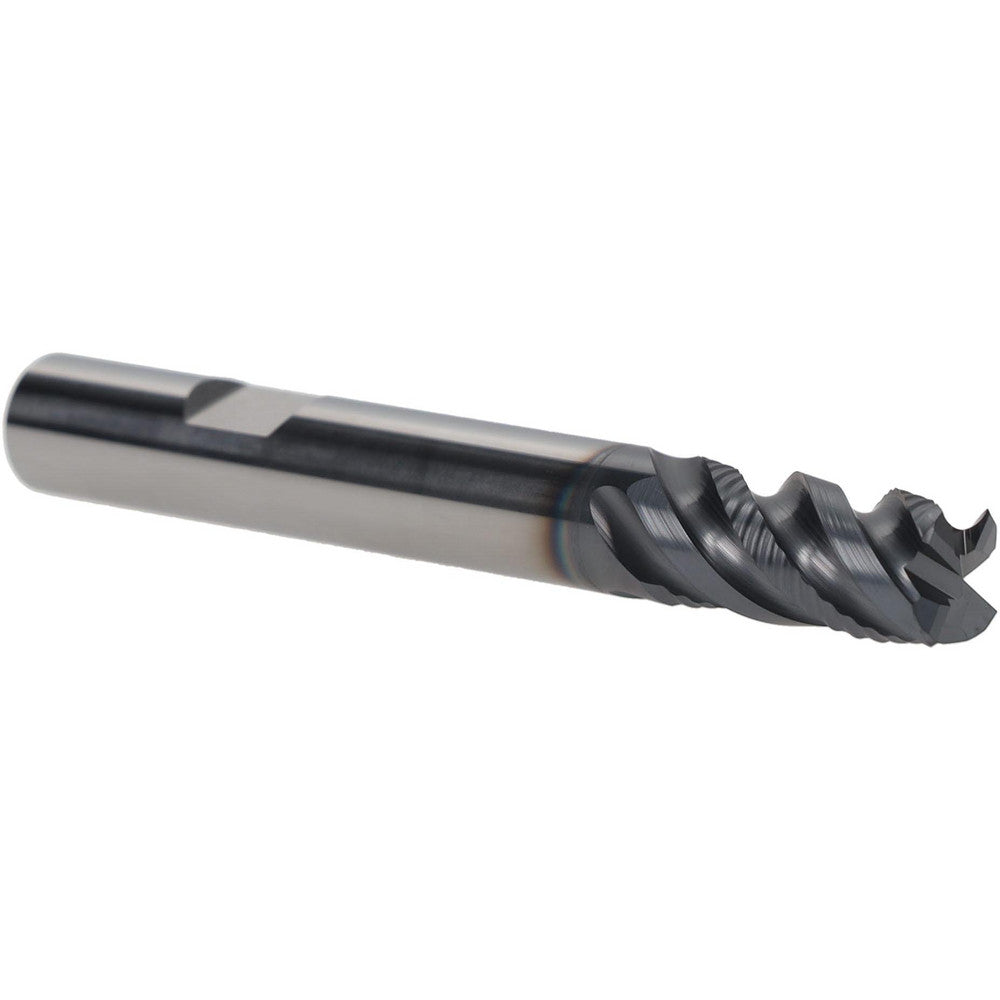 Iscar 5622229 Roughing & Finishing End Mill 3/8" Dia, 4 Flute, Corner Chamfer End, Solid Carbide