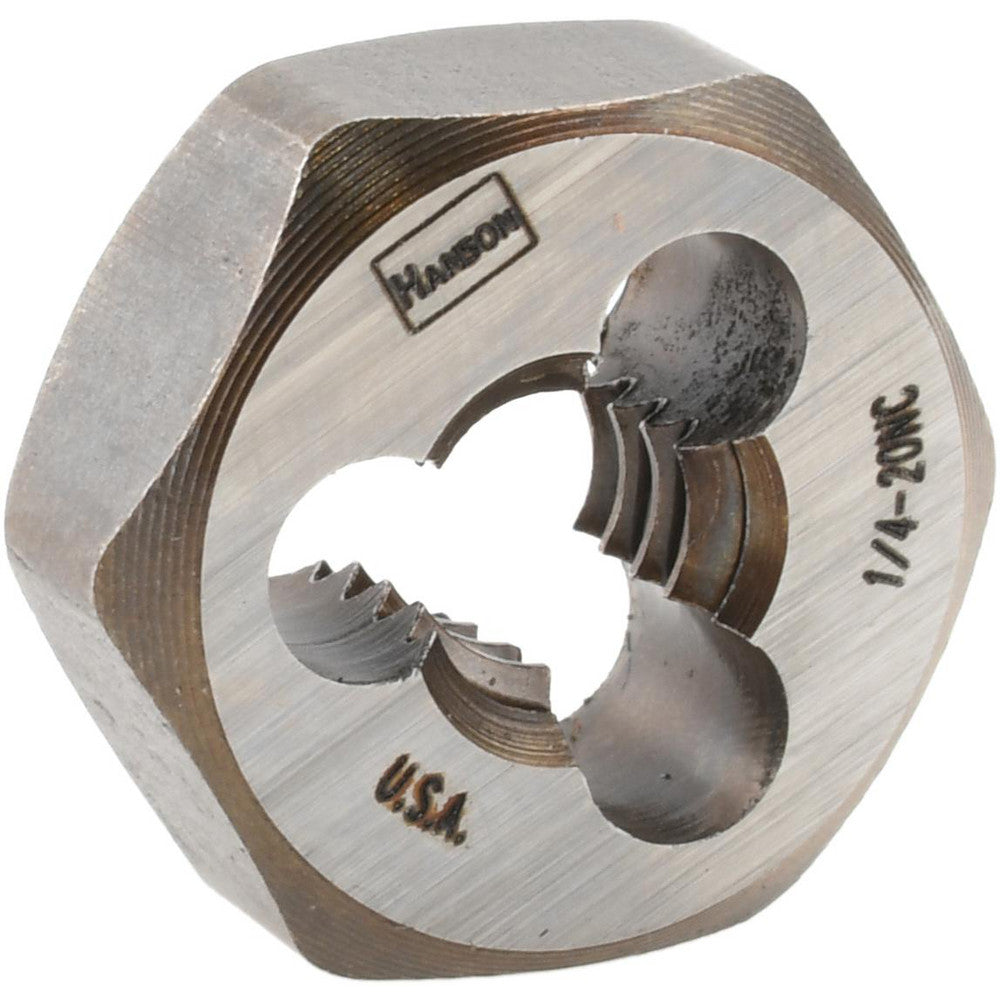 Irwin Hanson 7220 Hex Rethreading Die 1/4-20, Right Hand, Carbon Steel