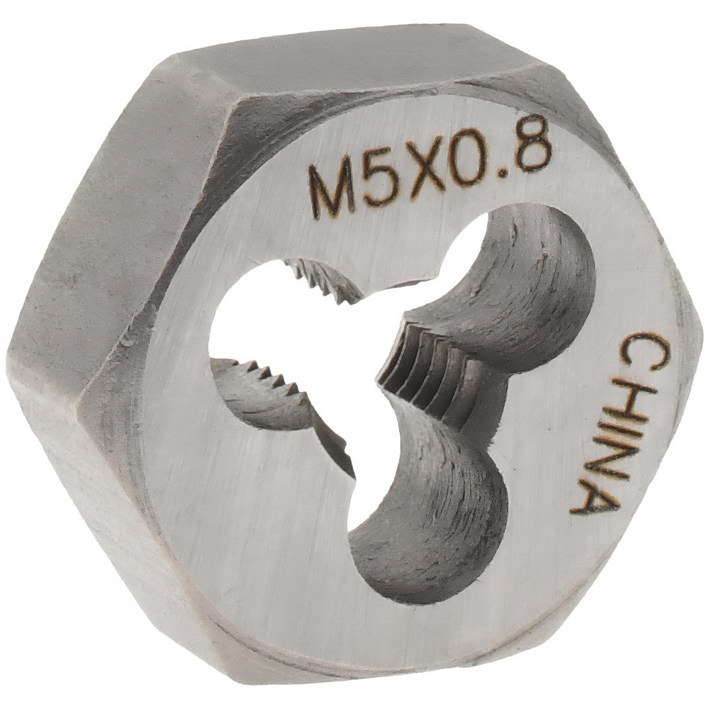 Value Collection 364-0053 Hex Rethreading Die M5x0.8, Right Hand, Carbon Steel