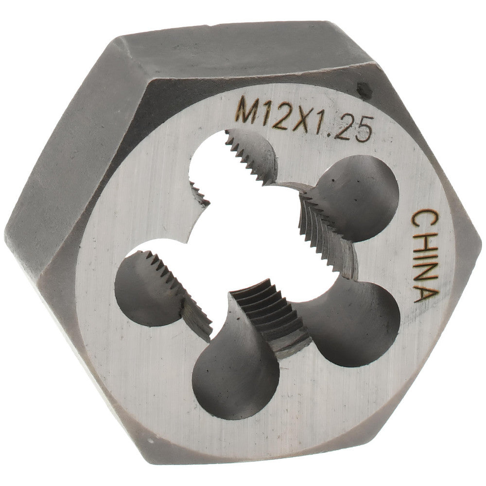 Value Collection 364-0122 Hex Rethreading Die M12x1.25, Right Hand, Carbon Steel