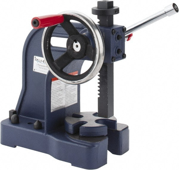 Palmgren 9661101 Arbor Press 1" Ram, 4" Throat Depth, 1 Ton Pressure, 5-1/2" Max Work Height