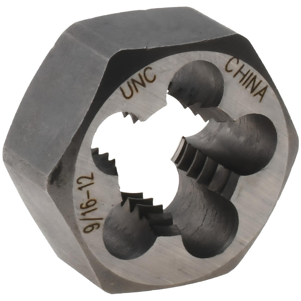 Value Collection 365-0361 Hex Rethreading Die 9/16-12, Right Hand, Carbon Steel