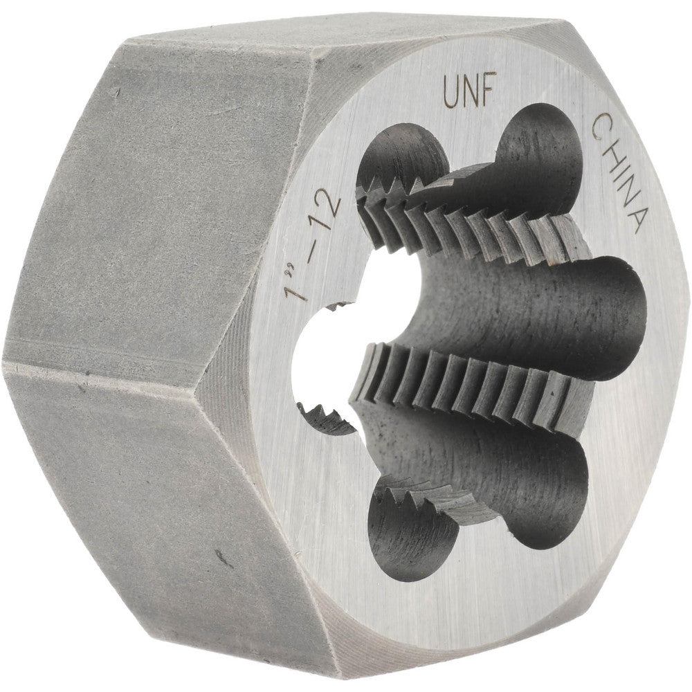 Value Collection 365-0642 Hex Rethreading Die 1-12, 1" Thick, Right Hand, Carbon Steel