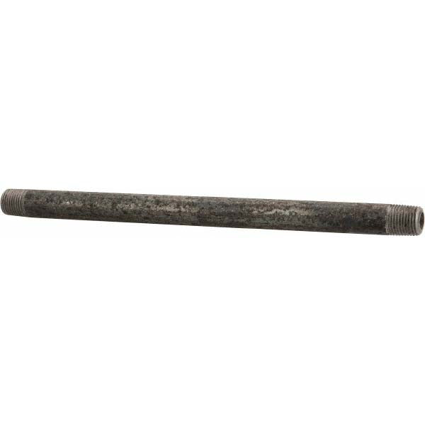 Value Collection 1/8152.4BLKBN80 Black Pipe Nipple 6" Long, Schedule 80
