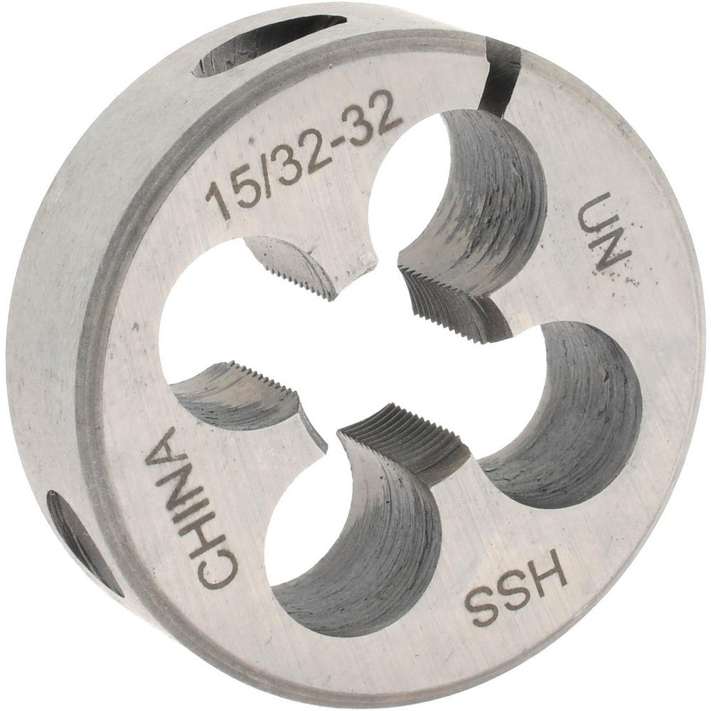 Value Collection 315-1228 Round Die 15/32-32, High Speed Steel