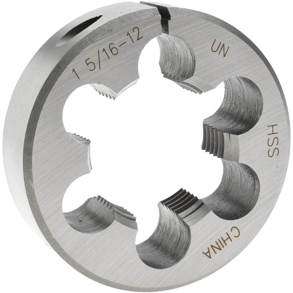 Value Collection 315-1550 Round Die 1-5/16-12, High Speed Steel