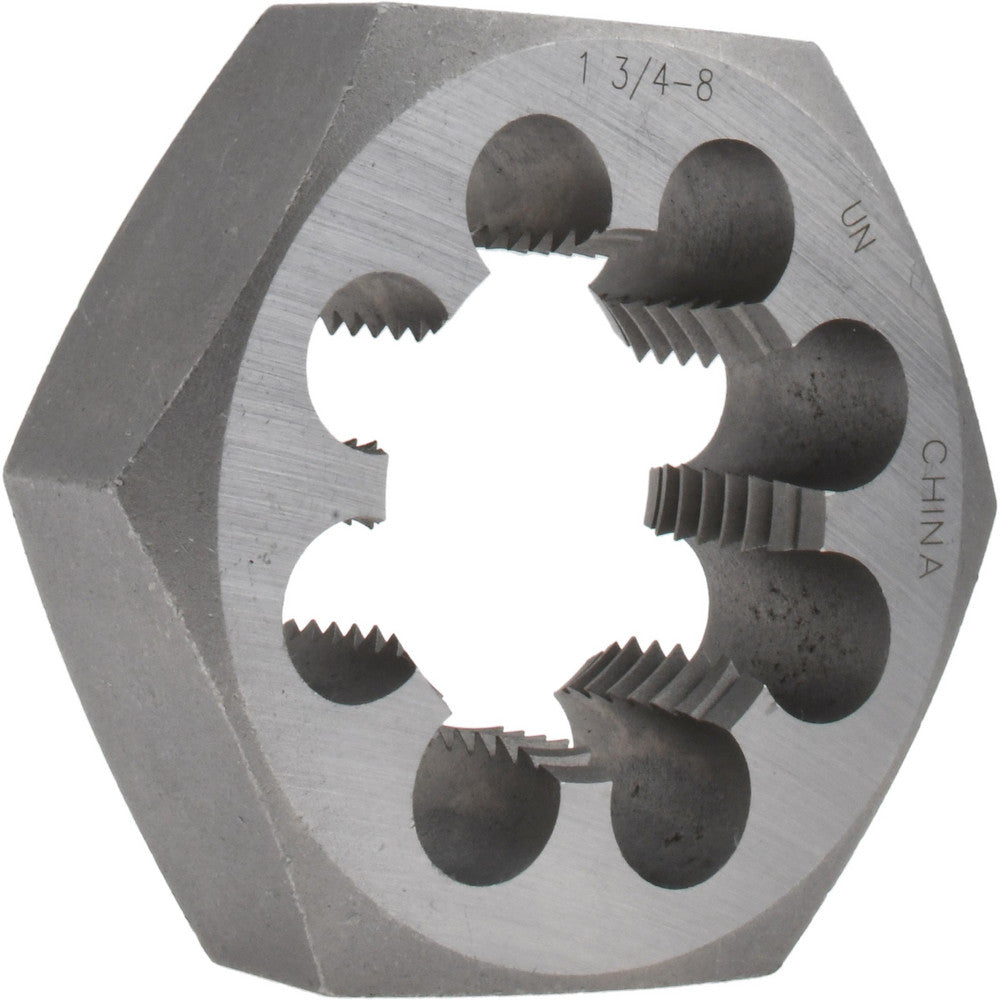 Value Collection 365-1485 Hex Rethreading Die 1-3/4-8, 1" Thick, Right Hand, Carbon Steel