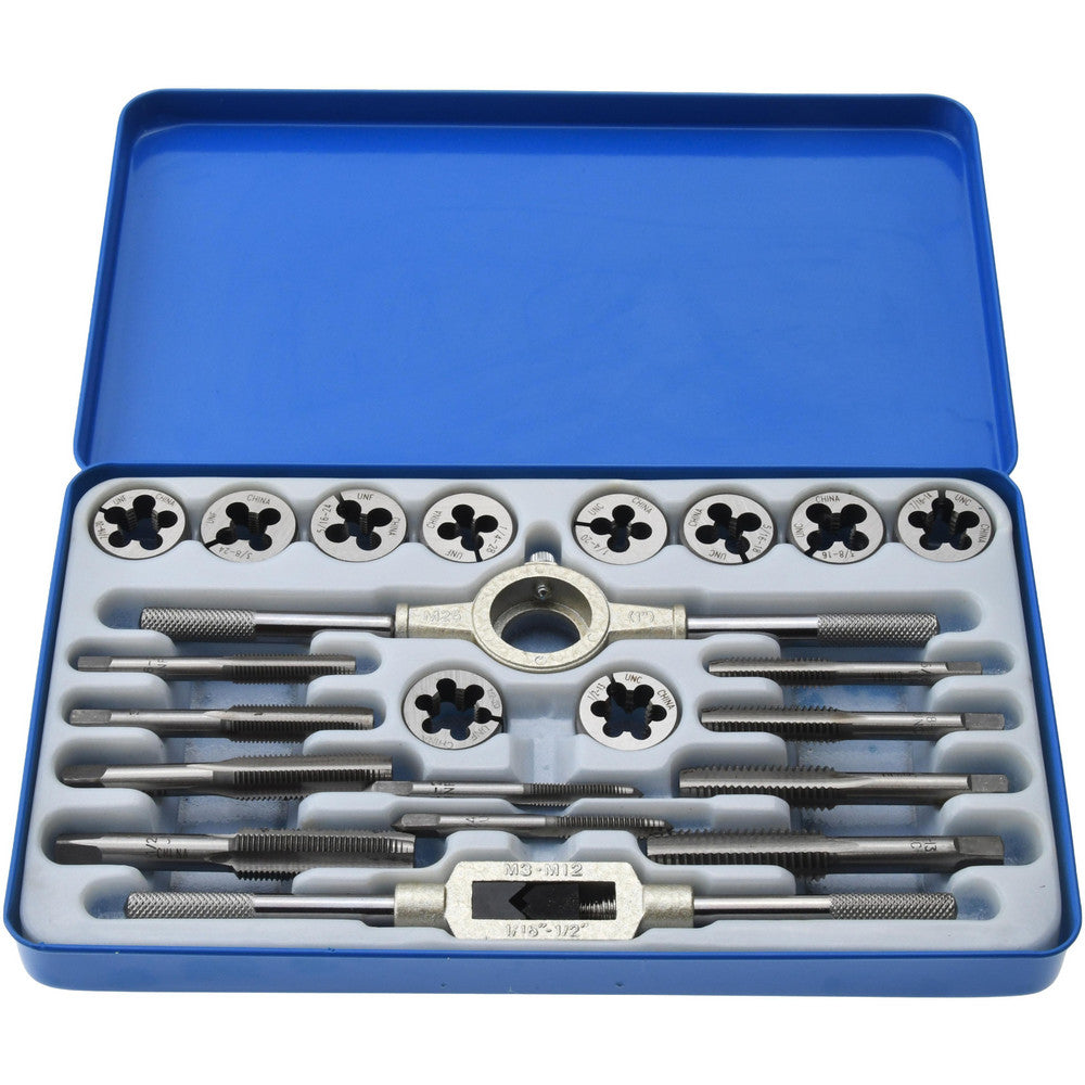 Value Collection CCT1564 Tap & Die Set 1/4-20 to 1/2-20 Taps, UNC & UNF