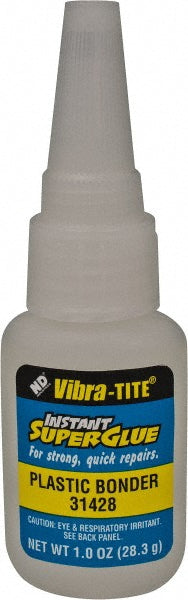 Vibra-Tite 31428 Adhesive Glue 1 oz Bottle, Clear