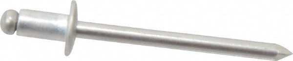 Marson M40245 Open End Blind Rivet Button Head, Aluminum Body, Aluminum Mandrel
