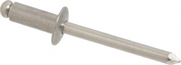 Marson M42283 Open End Blind Rivet Button Head, Aluminum Body, Aluminum Mandrel