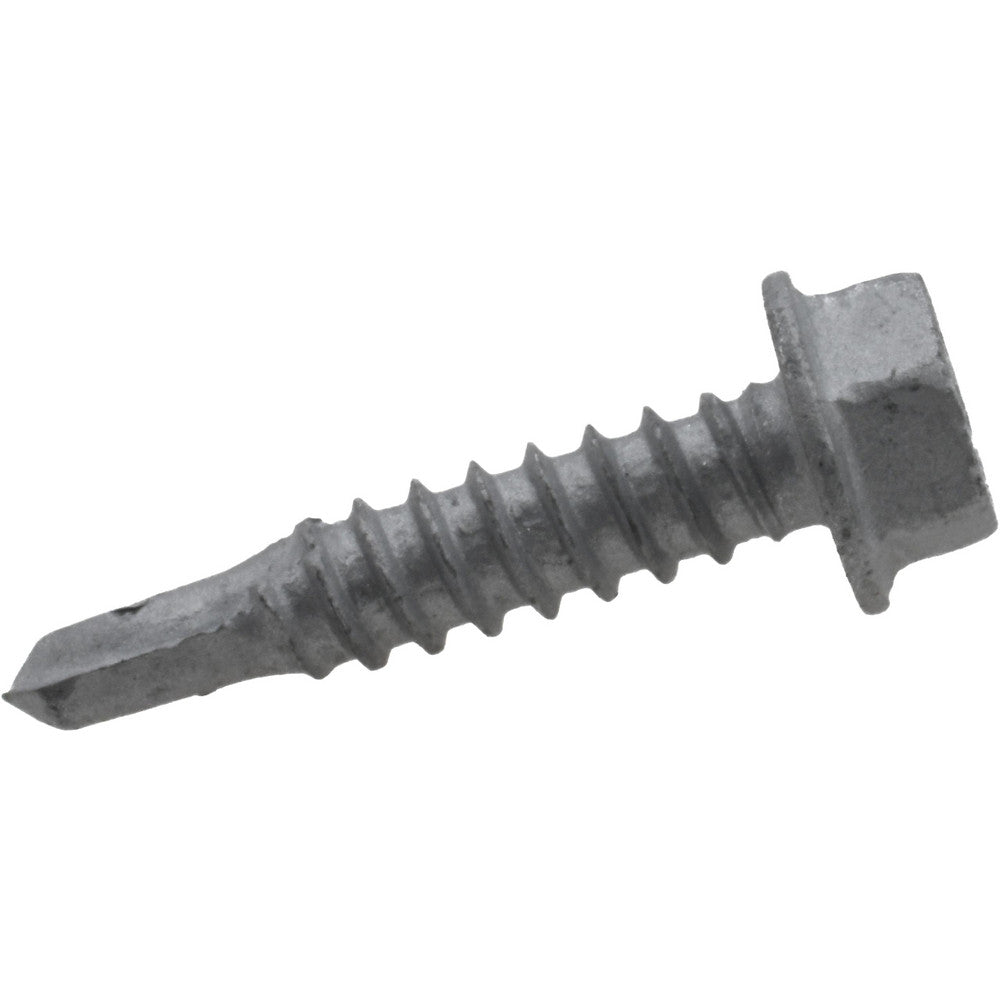 ITW Buildex 560032 #12, Hex Washer Head, Hex Drive, 1" Length Under Head, #3 Point, Self Drilling Screw