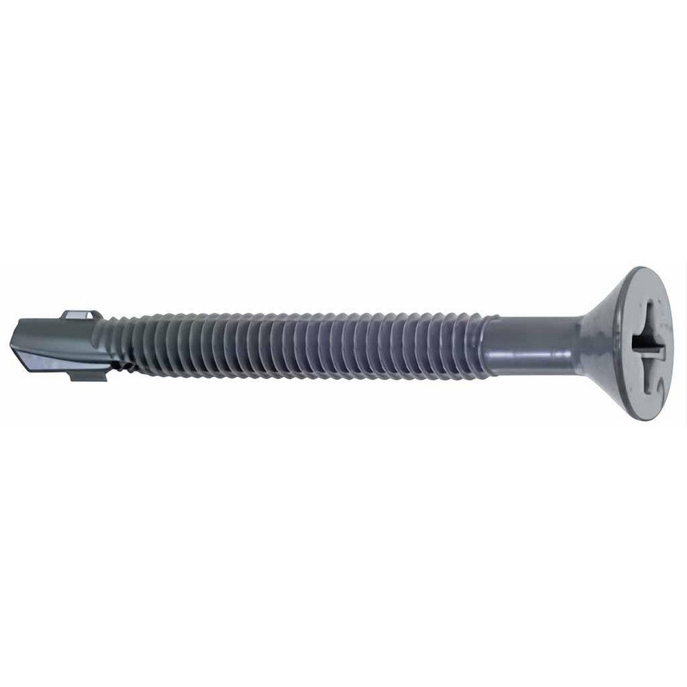 ITW Buildex 560069 #10, Flat Head, Phillips Drive, 1-7/16" OAL, #3 Point, Self Drilling Screw
