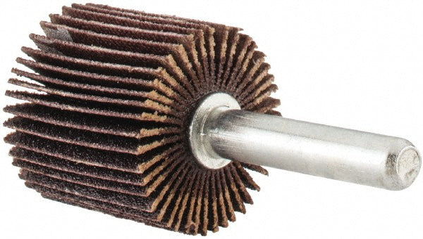 Norton 63642502582 Mounted Flap Wheel 1" Dia, 1" Face Width, 120 Grit, Aluminum Oxide