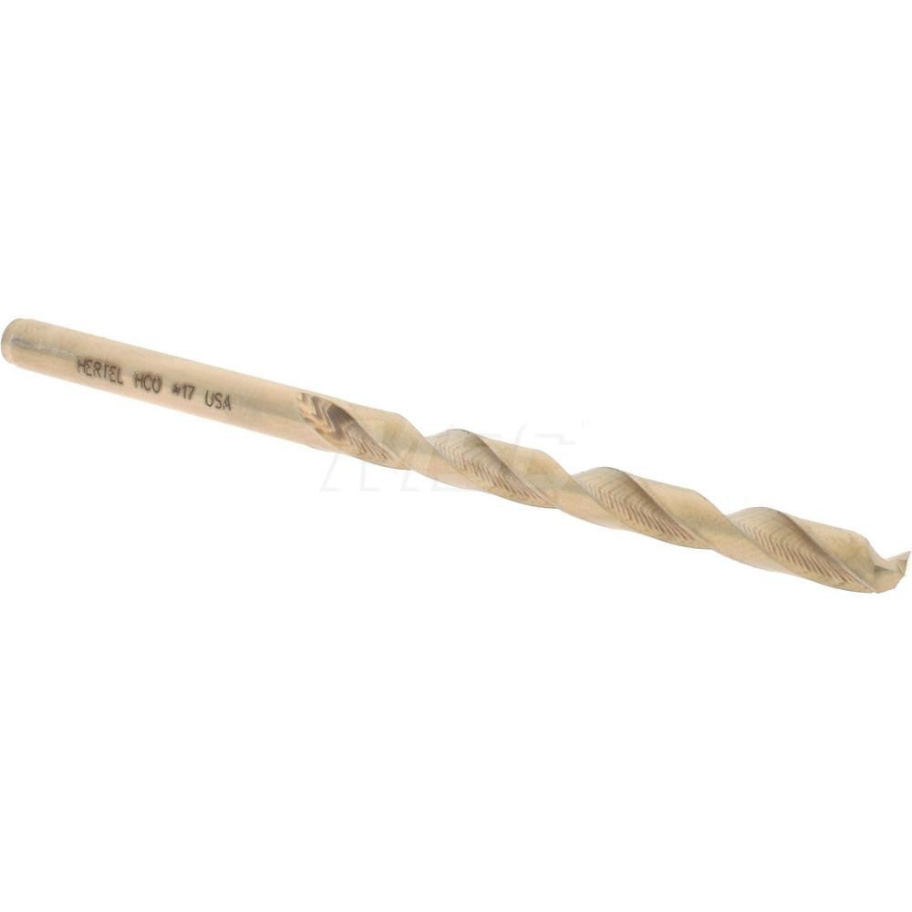 Hertel 04138640 Jobber Length Drill Bit #17 (0.1730) Dia, 135 deg, Cobalt