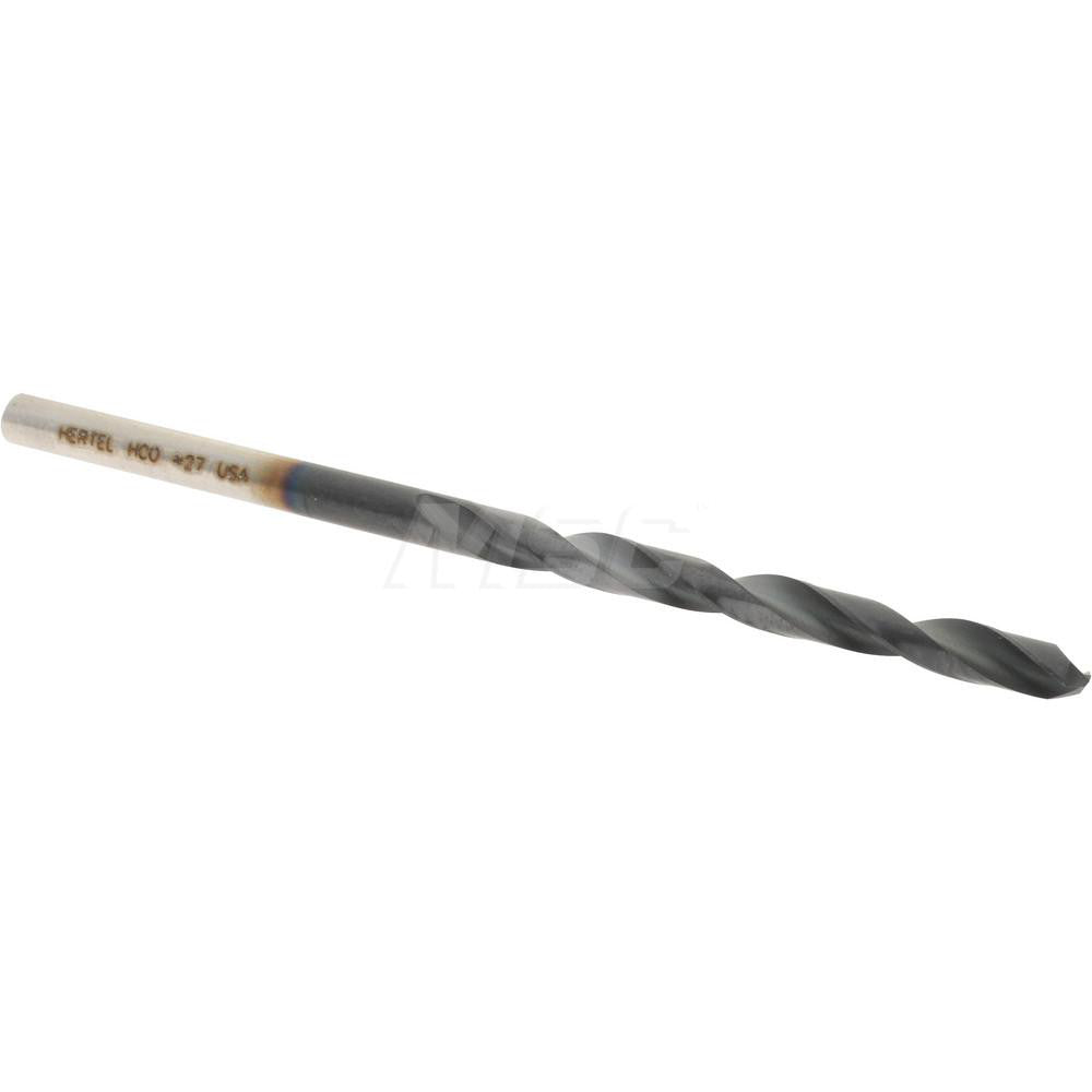 Hertel 4140190 Jobber Length Drill Bit #27 (0.1440) Dia, 135 deg, Cobalt