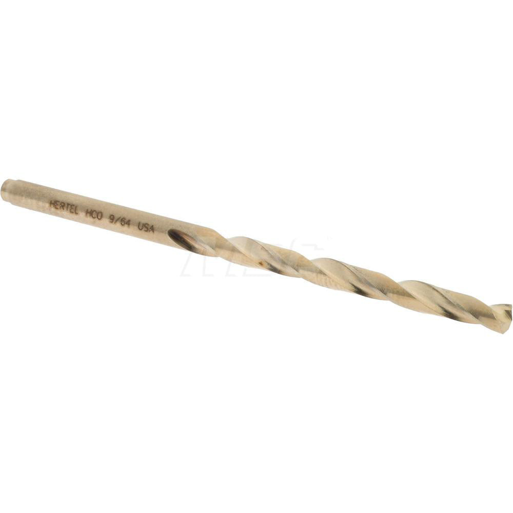 Hertel 04141008 Jobber Length Drill Bit 9/64" (0.1406) Dia, 135 deg, Cobalt