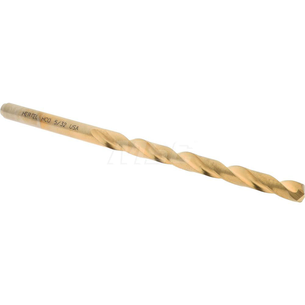 Hertel 04141016 Jobber Length Drill Bit 5/32" (0.1562) Dia, 135 deg, Cobalt