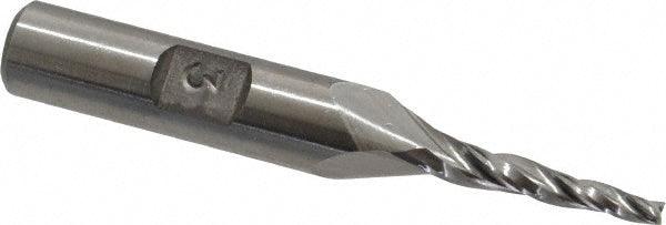 AWARD CUTTER CO., INC. M-103 Tapered End Mill 3 deg Angle per Side, 3/32" Small Dia, 3/4" LOC, 3 Flute, High Speed Steel, Square End