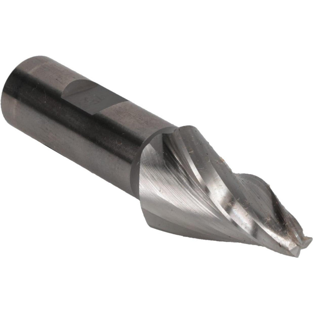 AWARD CUTTER CO., INC. V-406 Tapered End Mill 15 deg Angle per Side, 1/4" Small Dia, 1-1/2" LOC, 3 Flute, High Speed Steel, Square End
