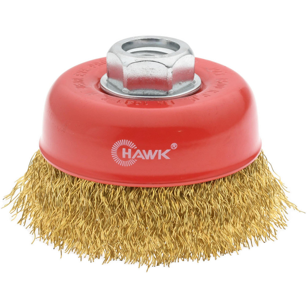 Value Collection S04186193 Cup Brush 3-3/16" Dia, 0.015" Wire Dia, Steel, Crimped