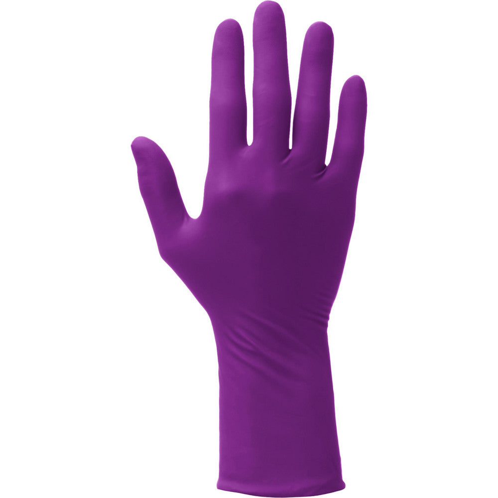 Kimtech 62764 Disposable/Single Use Gloves Primary Material Nitrile Thickness (mil) 7.5 Grip Surface Grain (Fingertips) Grade Food Cuff Type Extended Length (Inch) 12.0