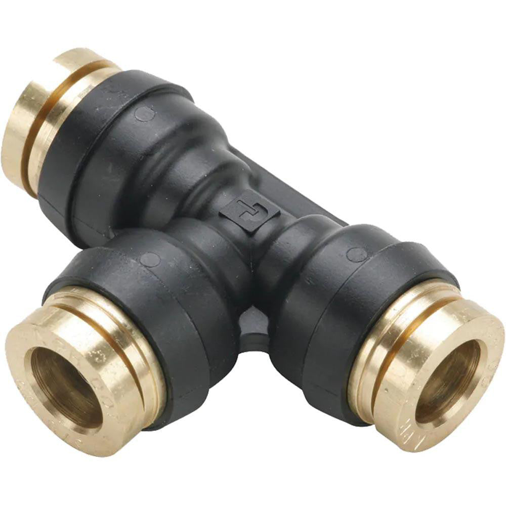 Parker 364PTC-4 Push-to-Connect Push-to-Connect x Push-to-Connect Fitting Union Tee, 1/4" OD