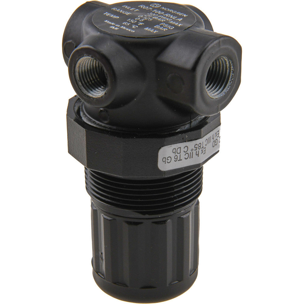 Norgren R07-100-RNLA Compressed Air Regulator 1/8" NPT, 300 Max psi, Miniature