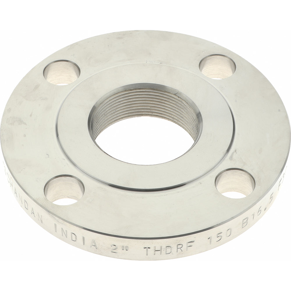 Merit Brass A435-32 2" Pipe, 6" OD, Stainless Steel, Threaded Pipe Flange
