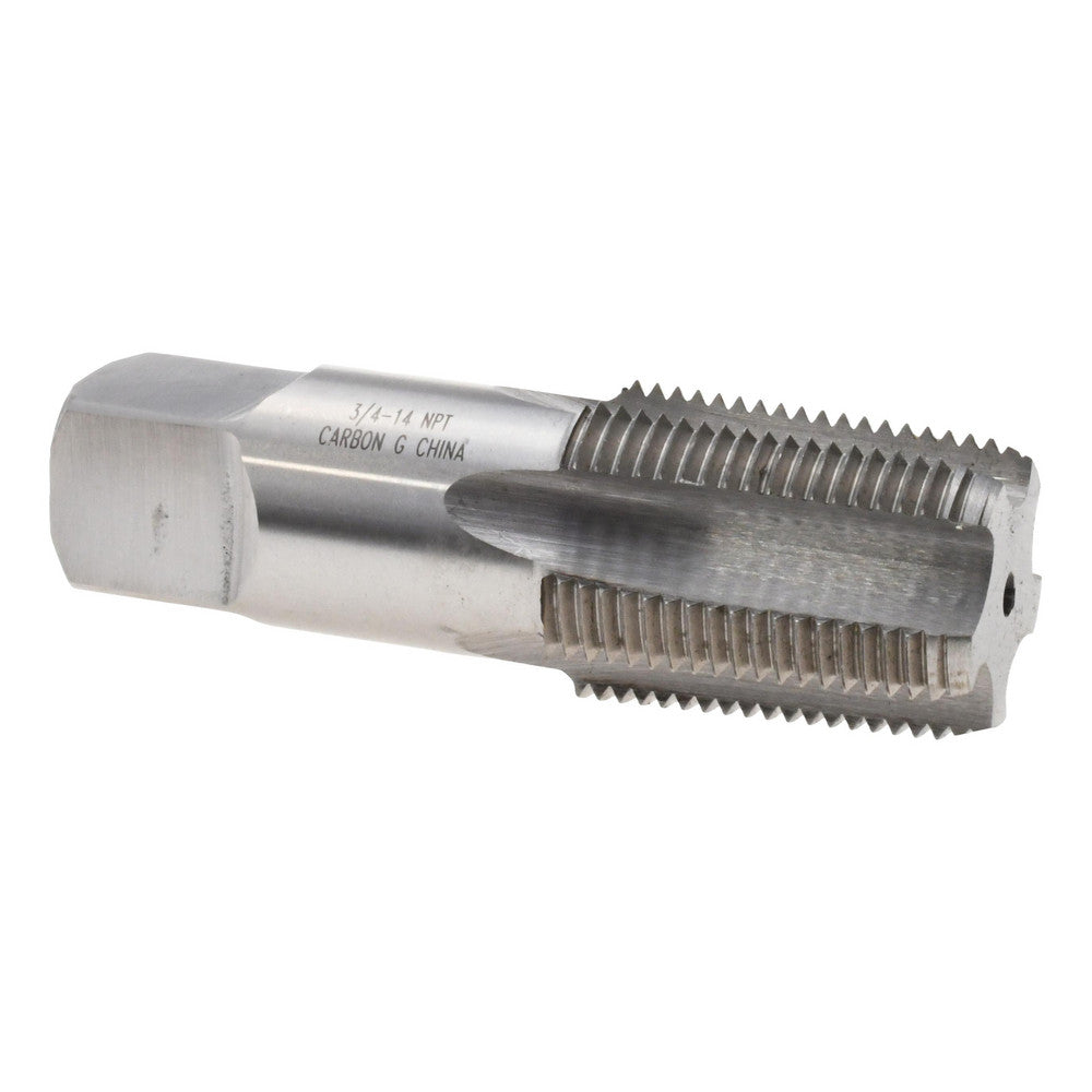 Value Collection JY4350070 Standard Pipe Tap 3/4-14, NPT, 5 Flutes, Carbon Steel, Bright/Uncoated