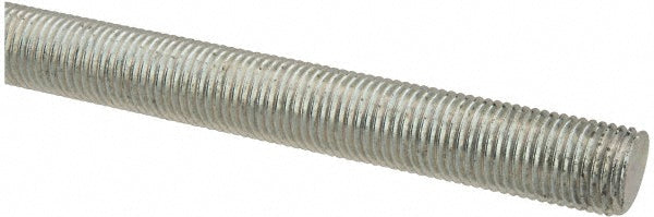 ALL AMERICA THREADED PRODUCTS 20204 General-Purpose Threaded Rod 3/8-24, 2' OAL, Low-Carbon Steel, Zinc Finish