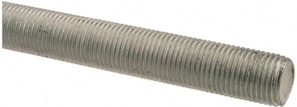 ALL AMERICA THREADED PRODUCTS 20206 General-Purpose Threaded Rod 1/2-20, 2' OAL, Low-Carbon Steel, Zinc Finish
