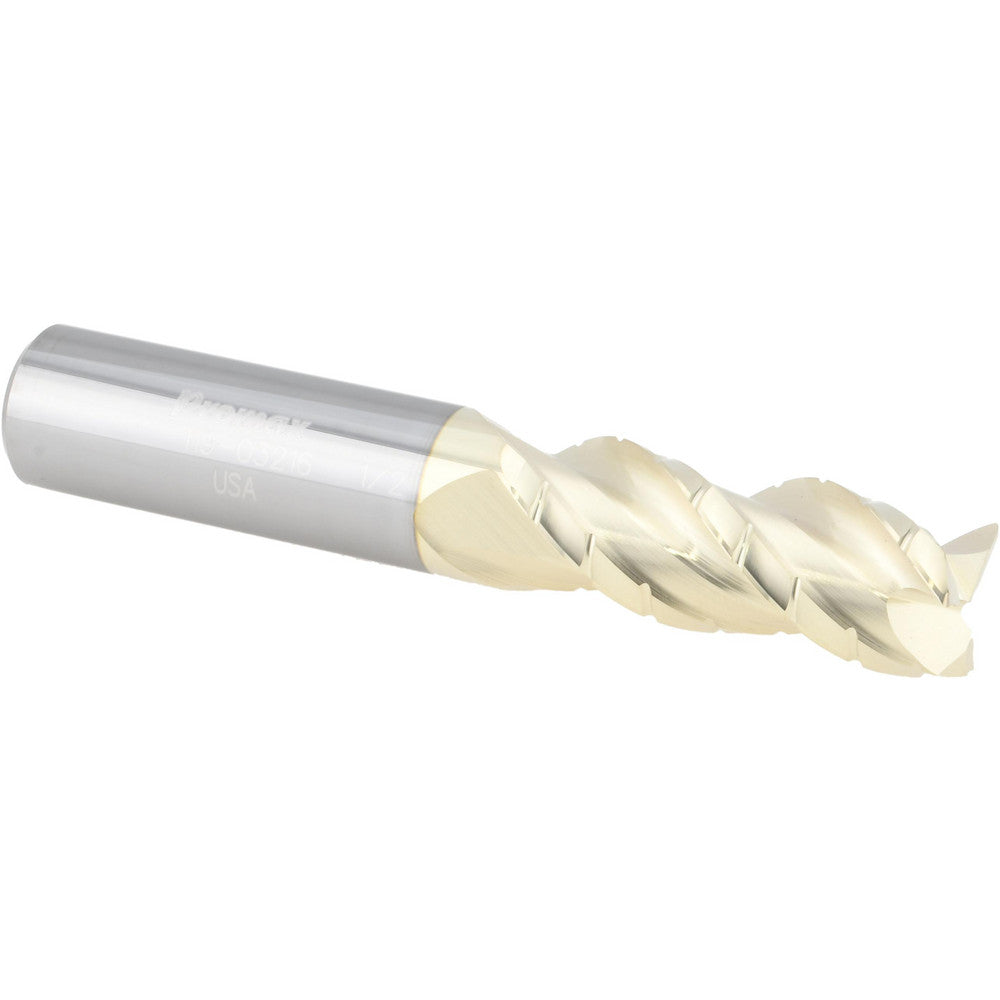 ProMax 119-03216 Roughing & Finishing End Mill 1/2" Dia, 3 Flutes, 0.02" Corner Radius, Corner Radius End, Solid Carbide