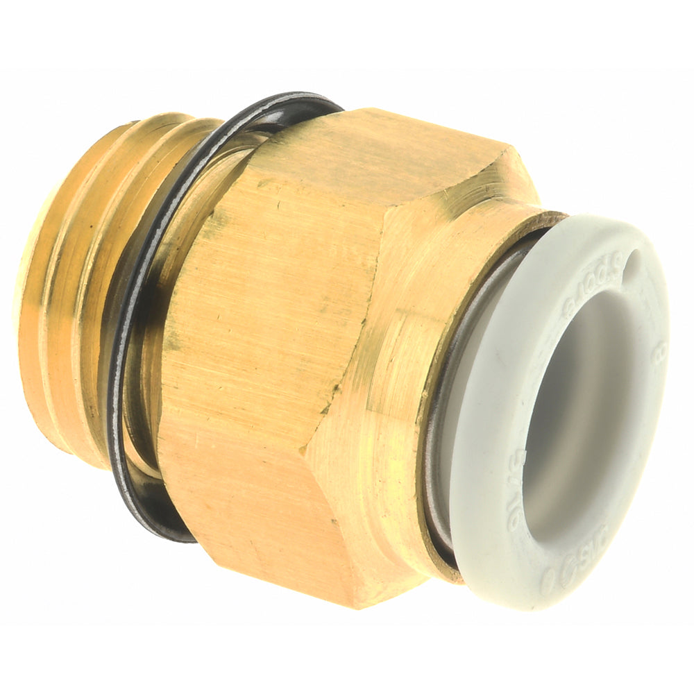 SMC Pneumatics KQ2H08-U02A Push-to-Connect Push-to-Connect Fitting Connector, Universal, 8.00 mm OD