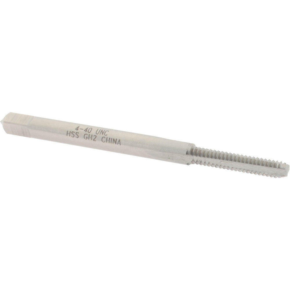 Value Collection MSC-04424412 Straight Flute Tap #4-40 UNC, 3 Flute, Bottoming Chamfer, 2B/3B Class of Fit, HSS, Bright/Uncoated Finish