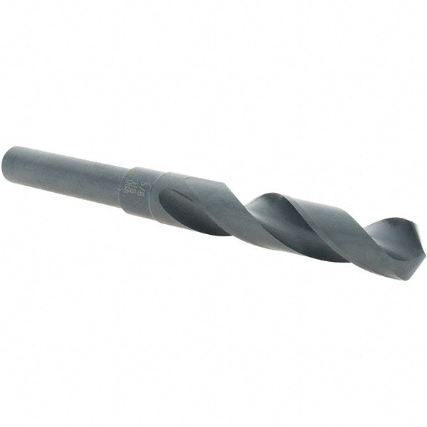 Cle-Line C20740 Reduced Shank Drill Bit 5/8" Dia, 1/2" Shank Dia, 118 deg Point, High-Speed Steel