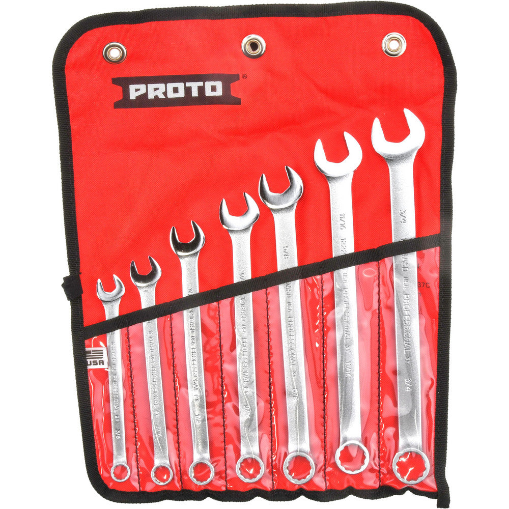 Proto J1200HASD Combination Wrench Set 7 Pc, Inch