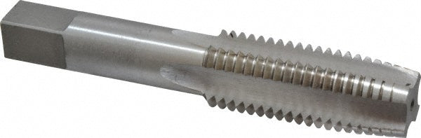 Value Collection MSC-04488110 Straight Flute Tap 7/8-9 UNC, 4 Flutes, Taper, 3B Class of Fit, High Speed Steel, Bright/Uncoated