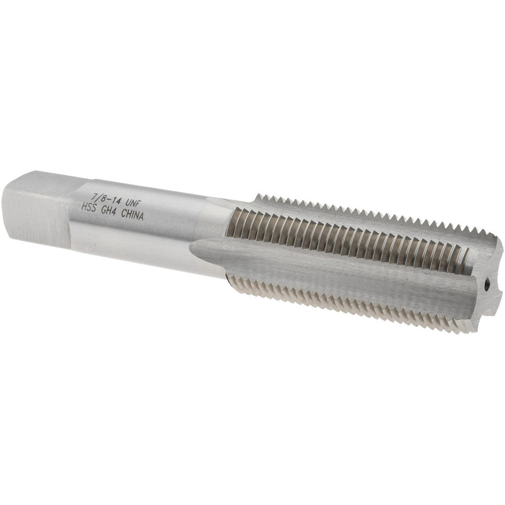 Value Collection MSC-04488151 Straight Flute Tap 7/8-14 UNF, 4 Flutes, Bottoming, 3B Class of Fit, High Speed Steel, Bright/Uncoated