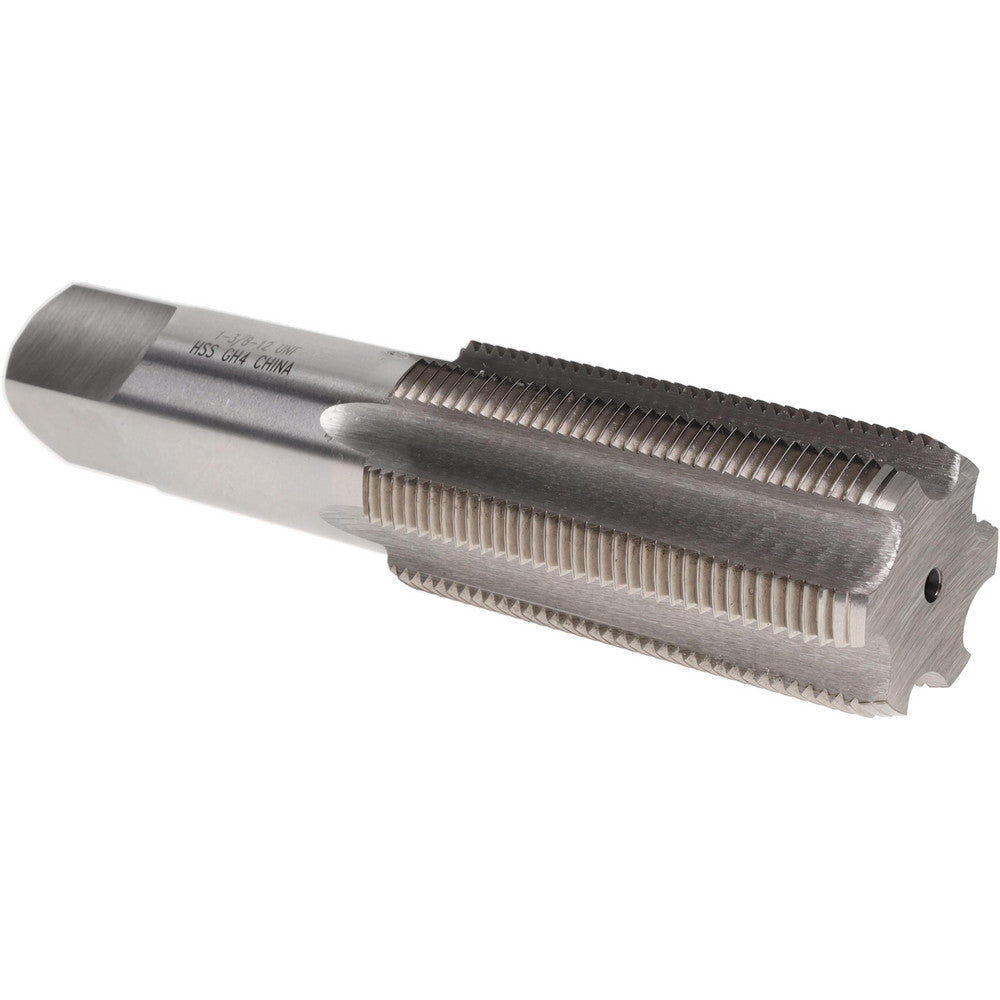 Value Collection MSC-04489563 Straight Flute Tap 1-3/8-12 UNF, 6 Flutes, Bottoming, 3B Class of Fit, High Speed Steel, Bright/Uncoated