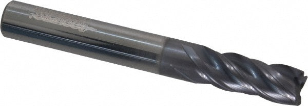 Accupro 95168502 Corner Chamfer End Mill 5/16" Dia, 13/16" LOC, 4 Flute, 0.0100" Chamfer Width, Solid Carbide