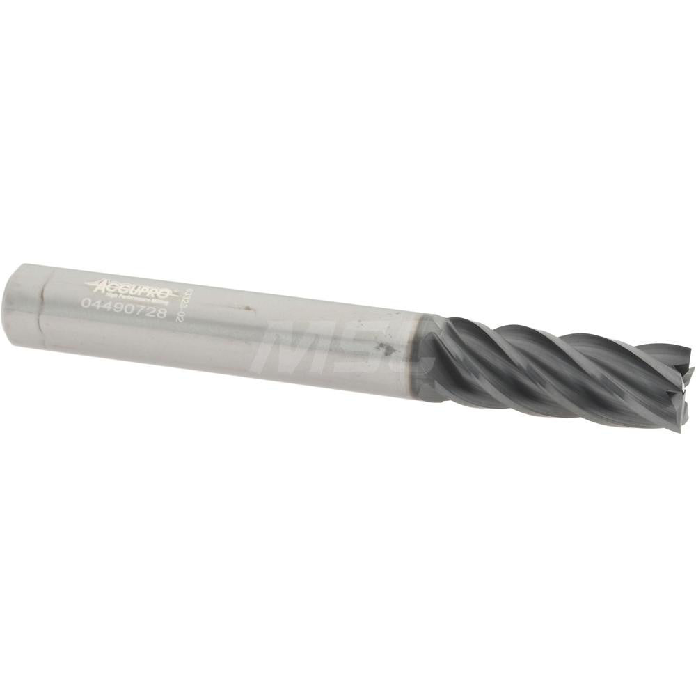 Accupro 95168491 Square End Mill 5/16" Dia, 13/16" LOC, 5 Flute, Solid Carbide