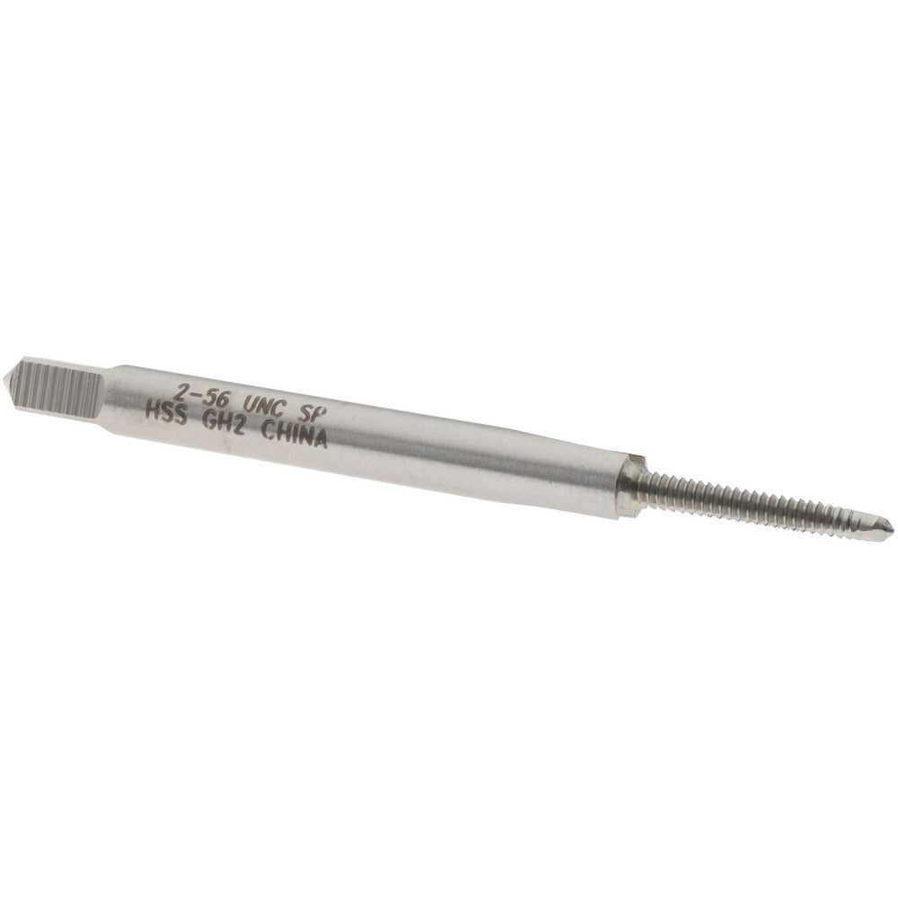 Value Collection MSC-04502563 Spiral Point Tap #2-56 UNC, 2 Flutes, Plug, 2B Class of Fit, High Speed Steel, Bright Finish