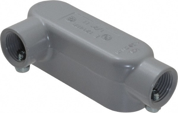 Cooper Crouse-Hinds LL15 MT Form 5, LL Body, 1/2" Trade, EMT, IMC, Rigid Aluminum Conduit Body
