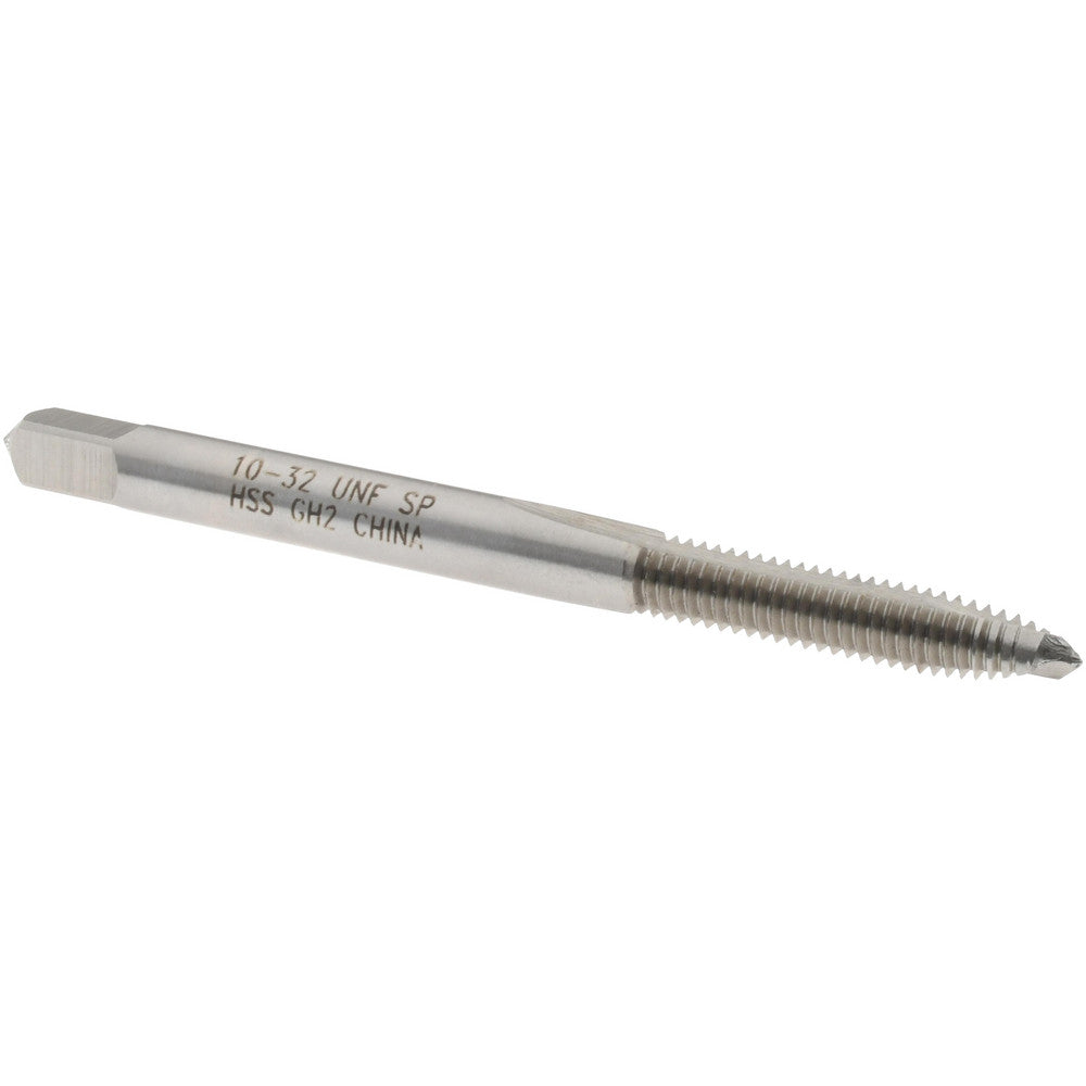 Value Collection MSC-04508321 Spiral Point Tap #10-32 UNF, 2 Flutes, Plug, 3B Class of Fit, High Speed Steel, Bright Finish