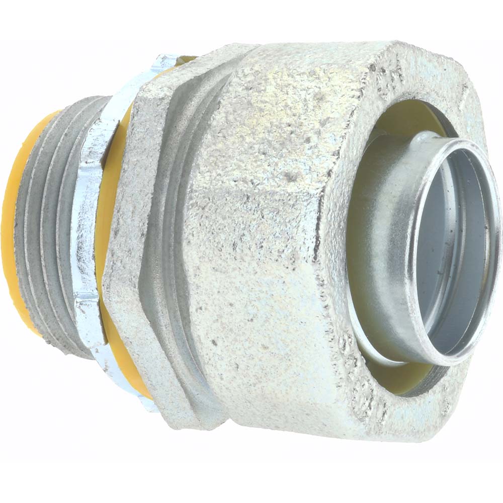 Cooper Crouse-Hinds LTB100 Conduit Connector For Liquid-Tight, Malleable Iron, 1" Trade Size